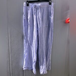 Lavender Linen Flowy Pants